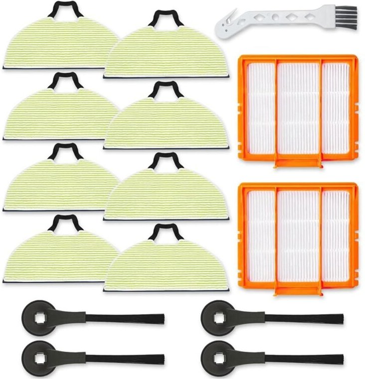 8-teilige Mopp-Pads als Ersatzteile für 2-in-1-Roboter-Staubsaugermodelle