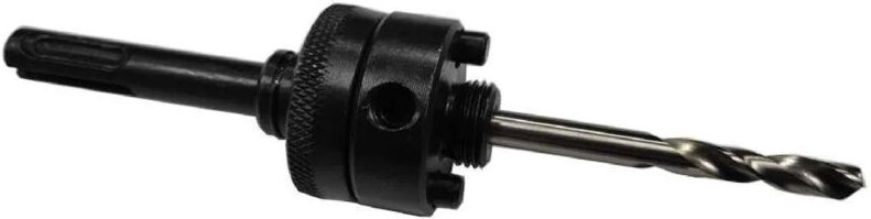 Werkzeughalter mit SDS+ Pilotbohrer für Durchmesser von 32 bis 210 mm.