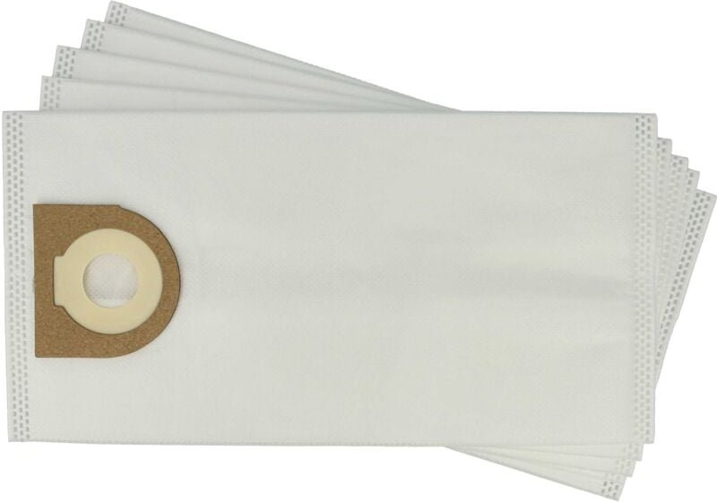 5x Staubbeutel Ersatz für Cleancraft 7010251 für Staubsauger - Mikrovlies, 28,3cm x 14,5cm Weiß - Vhbw