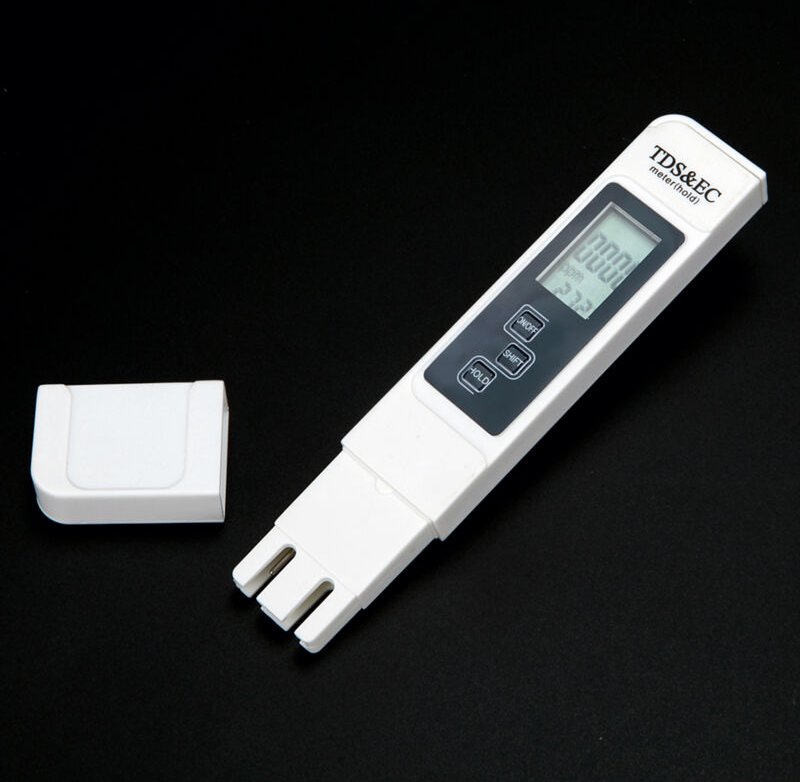 3-in-1 Digitaler Wassertester – TDS, EC & Temperatur für Trinkwasser, Aquarium, Schwimmbad, Spa – Tragbares Wasserqualit...