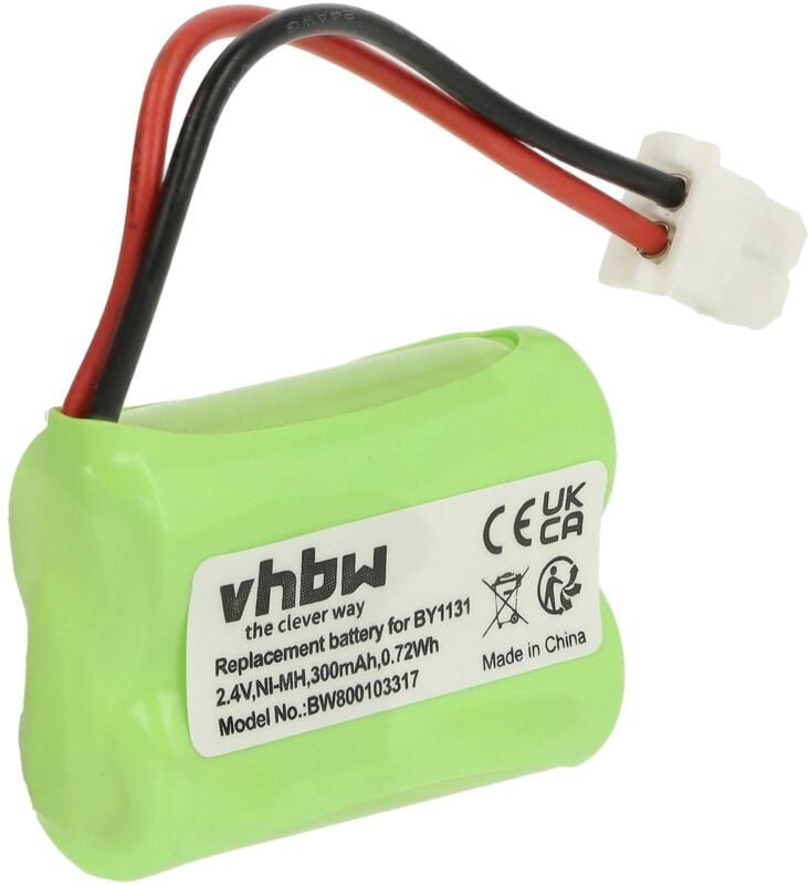 Vhbw - Akku Ersatz für Motorola BY1131 für Babyphone Babytalker (300mAh, 2,4V, NiMH)
