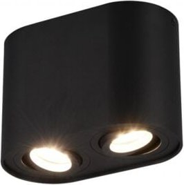 Deckenstrahler 2 verstellbare GU10 Spots Cookie Black Trio Lighting