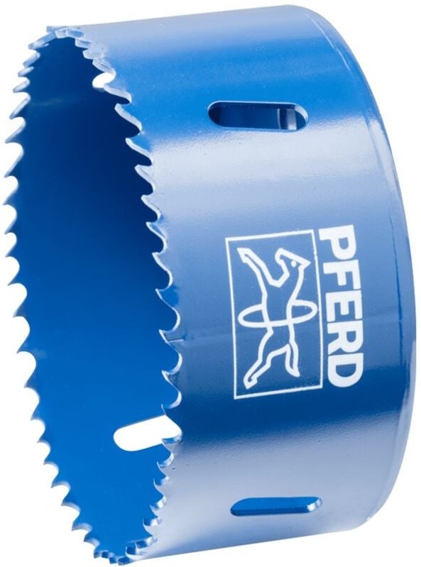 Bi-Metall Lochsäge Co8/M42 ø 89 mm Schnitttiefe 31 mm für Stahl, Edelstahl, Blech, Holz - Pferd