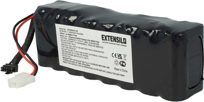 Thumbnail - Akku kompatibel mit Robomow RS612, RS612 Pro, RS612U, RS615, RS622, RS622 Pro Rasenroboter Rasenmäher (6000mAh, 25,6V, L...