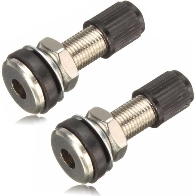 3,3 × 3,3 × 3,3 cm) 2 Stück Ventilschäfte und Staubkappen für Motorrad- und Autoreifen - KZQ