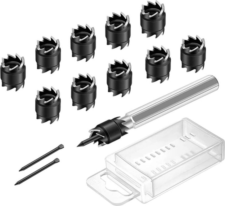 Tlily - 13-teiliges Punktschweiß-Fräser-Set, 3/8 HSS-Entferner-Bohrer-Loch für das Kraftschweißen