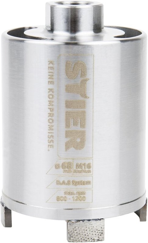STIER Premium Diamant Dosensenker DAS System für Staubabsaugung, Bohrkrone, Durchmesser: 68 mm, Bohrkopftiefe: 70 mm, M1...