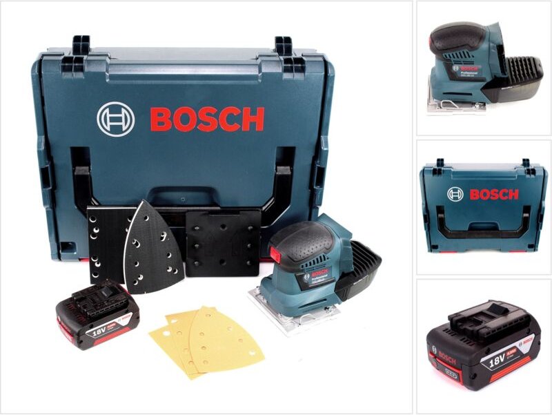 Bosch GSS 18V-10 Akku Schwingschleifer 18V + 1x Akku 4,0Ah + L-Boxx - ohne Ladegerät