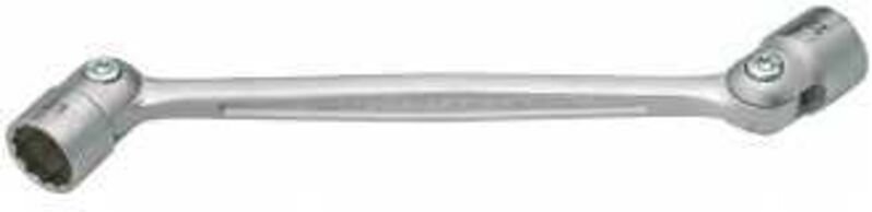 Doppel-Gelenksteckschlüssel 645-16X17 Außen-Doppel-Sechskant Profil 16 - Hazet