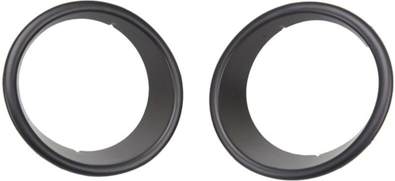 Tlily - abs Front Licht Scheinwerfer Trim Abdeckung Blenden Schwarz Auto Zubehör für Jeep für Wrangler jk 2007-2017