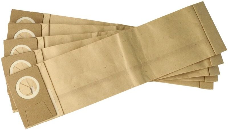 5x Staubbeutel kompatibel mit Lindhaus rx eco Force, rx Hepa 450 Staubsauger - Pappe / Filterpapier, 38,5cm x 10cm braun...