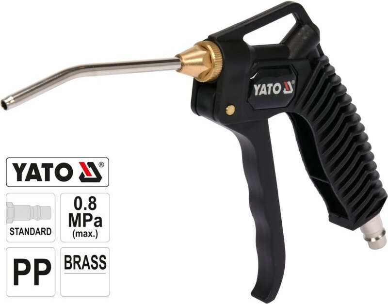 Thumbnail - Druckluft Ausblaspistole Reinigungspistole Luftpistole Verlängerung Blaspistole 1/4 Zoll