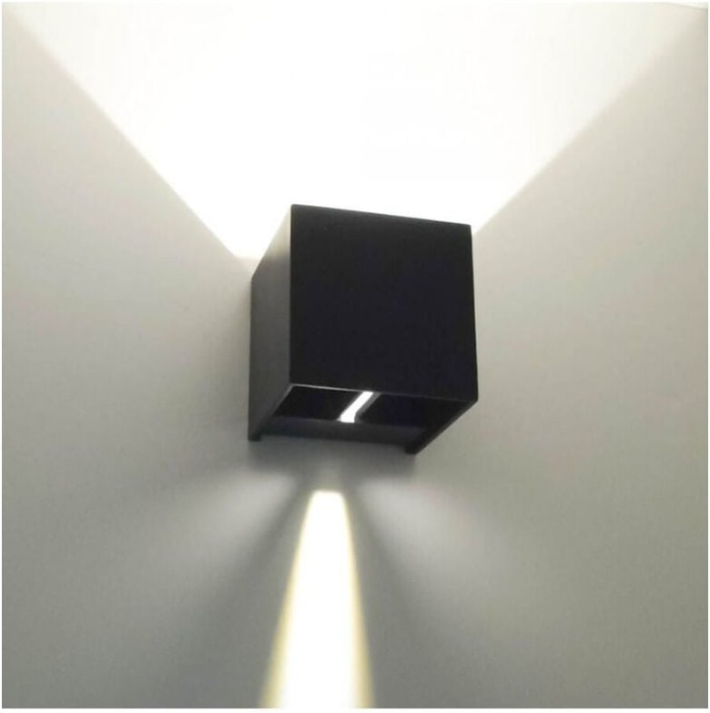 Design Wandleuchte LED Winkel verstellbar - Schwarz IP54 - Cubic