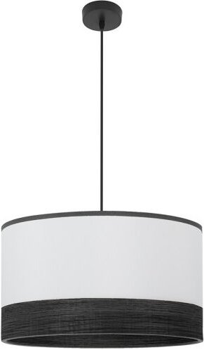 Fabrilamp - Olga Anhänger 1xe27 Schwarz/Weiß-Schwarz-Mad.schwarz Regx50x50 Cm