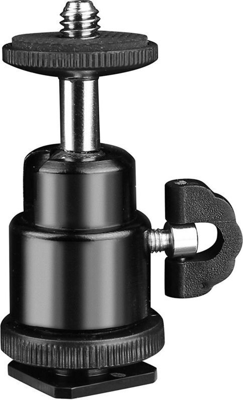 Thumbnail - Mini-Kugelkopf mit 1/4 Blitzschuh-Adapter, Kugelkopf, Stativkopf-Unterstützung, Stativ-Kugelkopf, Kugelkopf für Kamera, ...