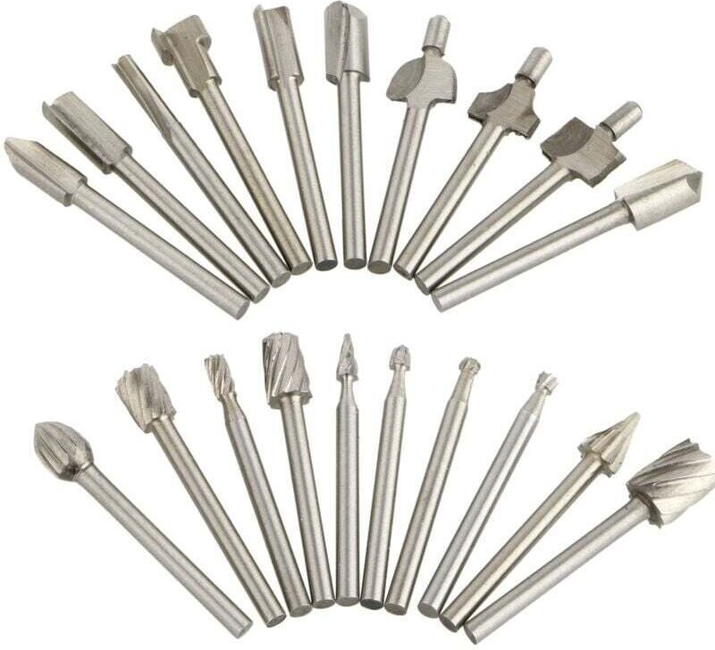 Set mit 20 Dremel-Hartmetallbohrern für Rotationsschleifer