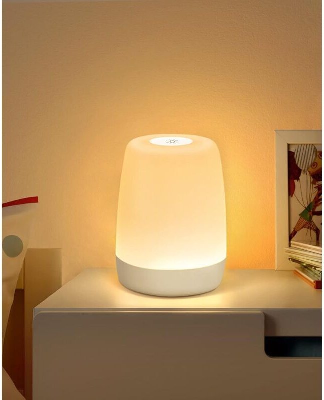 Vtizikl Veilleuse Enfant Pour Chambre Salon, LED Lampe de Chevet Tactile Dimmable avec Mode Chaud et 256 RVB Couleurs Ch...