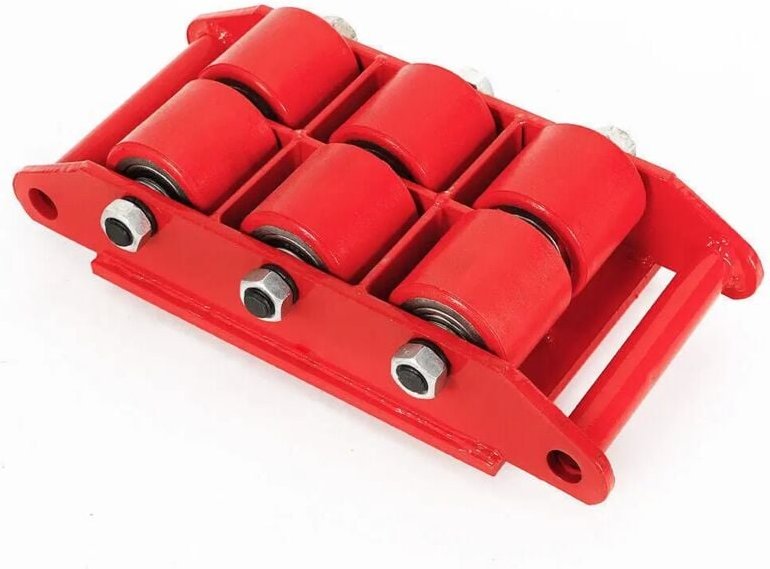 8Ton Panzerrollen Transportfahrwerk Maschinenheber 360° Drehung Schwerlastrollen