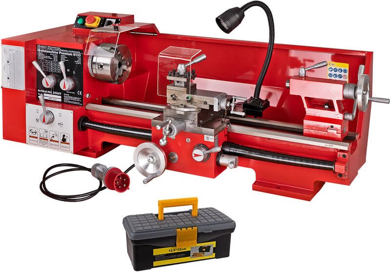 Dema - Leitspindeldrehmaschine Drehmaschine Drehbank 400 Volt Premium mit Beleuchtung