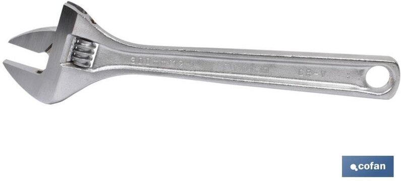 Zentralgerändelter verstellbarer Schraubenschlüssel 6