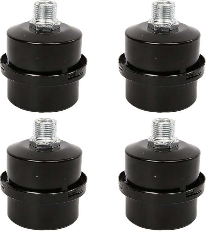 4 Stück Kompressor-Luftfilter 20 mm, Luftkompressor-Schalldämpferfilter, Luftfilter-Schalldämpfer, geeignet für Luftkomp...