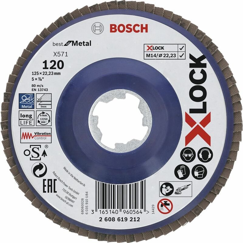Pro X571 X-Lock fss, 125 mm,G60,ger.,P - Bosch