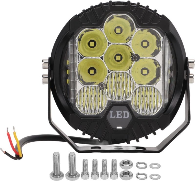 Pasamer All-Terrain LED-Leuchte, universell stoßfest, wasserdicht IP67 5 Zoll 5000LM LED-Arbeitsleuchte für Auto, Boot, ...