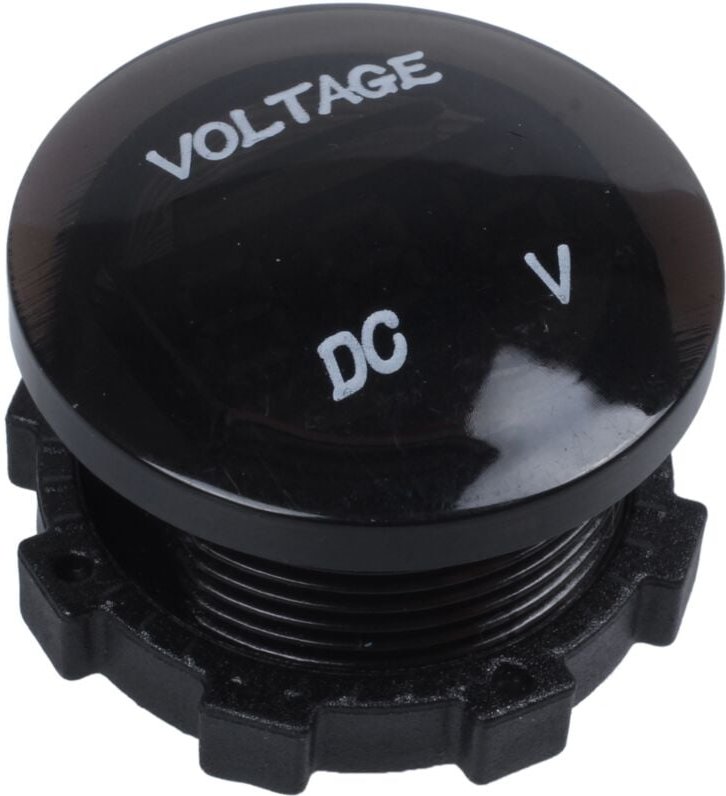 Tlily - 12V-24V dc Voltmeter Auto Monitor Motorrad led Rot Wasserdicht Schwarz