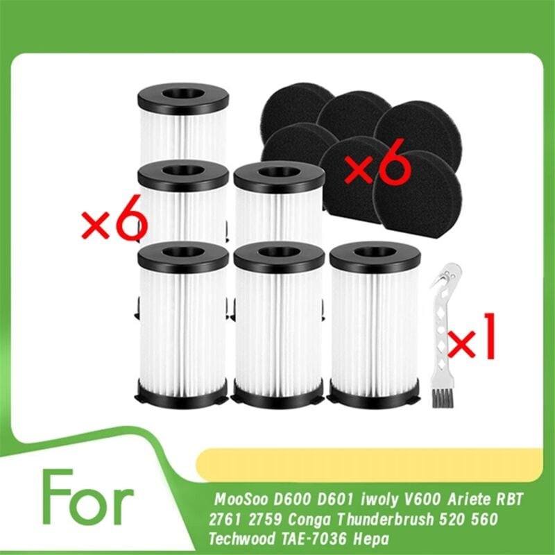Für D600 D601 V600 rbt 2761 Hepa-Filter Set Teile