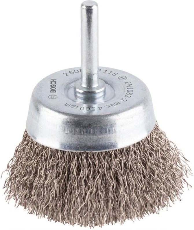 Bosch - Topfbürste Edelstahl gewellter Draht 60 mm 0,3 mm 4500 U/min