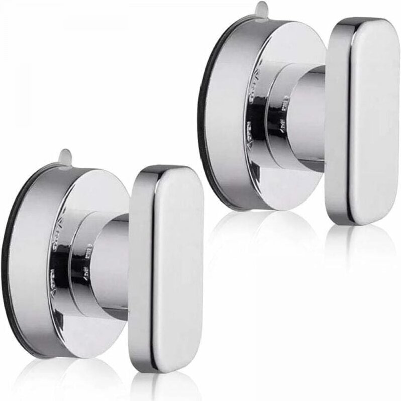 Ymyny - silberne Türgriffe mit Saugnapf, Griffe mit Saugnapf, Glastürgriffe für Kühlschrankschubladen, tragbarer mobiler...