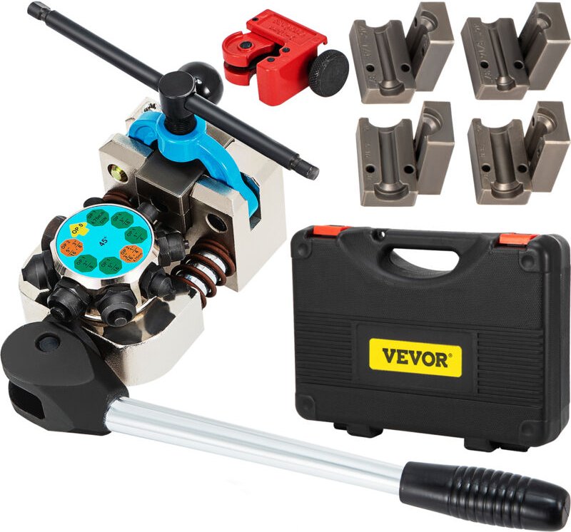 VEVOR Bremsleitungs-Bördelgerät, 45-Grad-Einzel-, Doppel- und Blasenbördel für Rohrgrößen von 3/16", 1/4", 5/16" und 3/8...