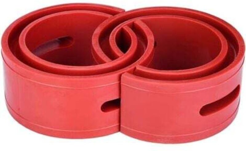 Tigrezy - Stoßdämpfer-Federpuffer, 2 Stück, Universal-Auto-rotes Stoßstangenkissen, Auto-Stoßdämpfer-Feder-Stoßstangenty...