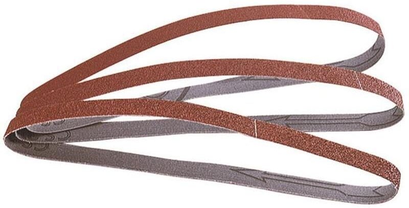 Gewebeschleifbänder K40 13 x 457 mm 3 Stück für Bandschleifer - Wolfcraft