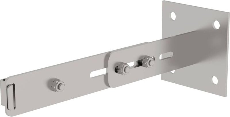 Wandhalter mit Klemmbügel verstellbar Edelstahl 275 - 375 mm - 068261 - Günzburger Steigtechnik