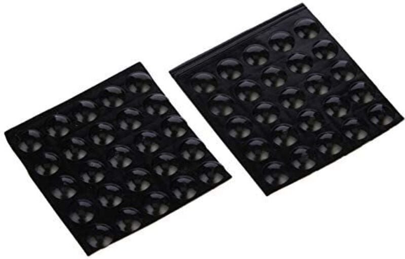 Delock - Selbstklebende runde Gummifüße (10 x 3 mm, 50 Stk.), schwarz