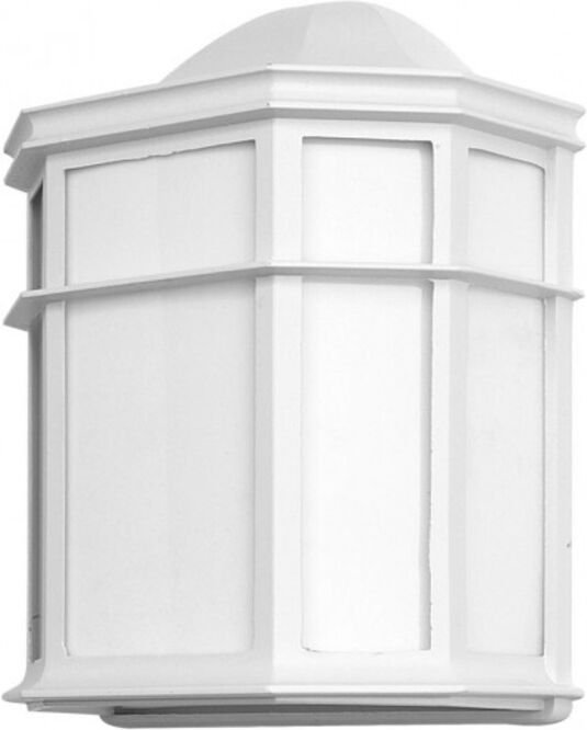 Fabrilamp - Bellatrix Außenwandleuchte Aluminium 1xe27 weiß 25x11x19,5 cm ip44