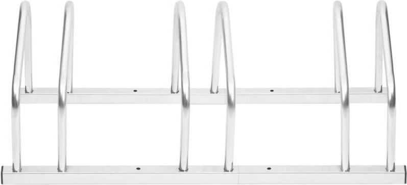 Fahrradständer für 3 Fahrräder Verzinkter Stahl Vidaxl