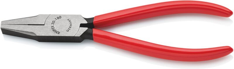 Knipex - 20 01 180 Flachzange schwarz atramentiert 180 mm