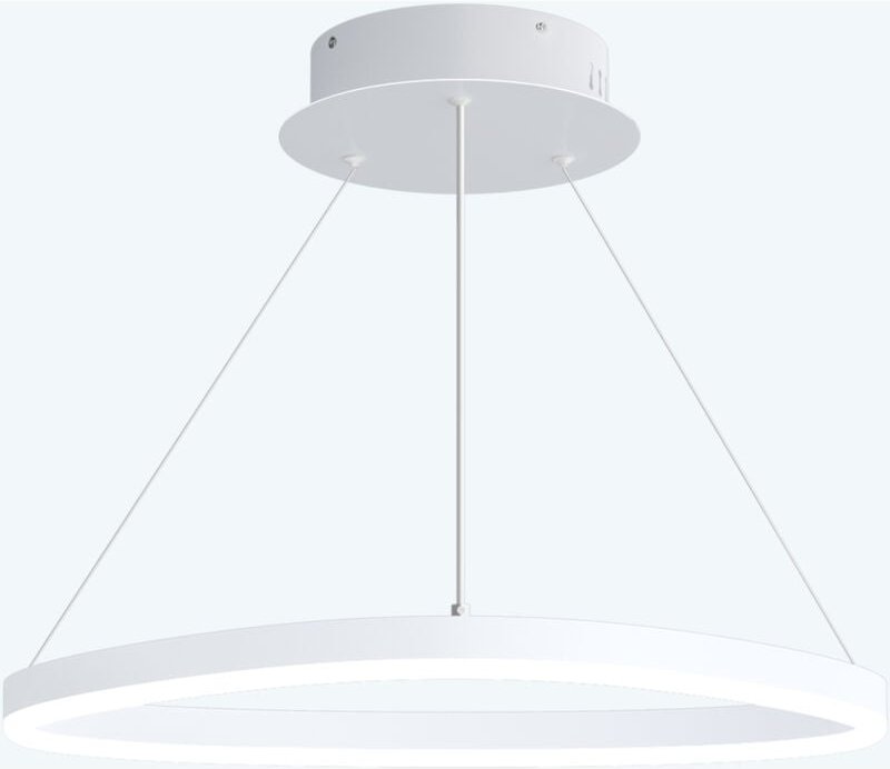 Pendelleuchte 50cm led Hängelampe Dynamisches Wellendesign 3000K/4000K/6000K Verstellbares Kabel 16W Weiß Hängeleuchte f...