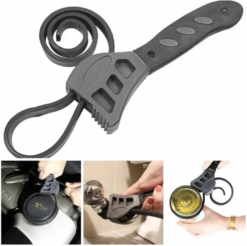 500-mm-Rohrzange mit rutschfester Oberfläche, Gummibandschlüssel, Werkzeug zum Öffnen und Schließen von Schraubgläsern, ...