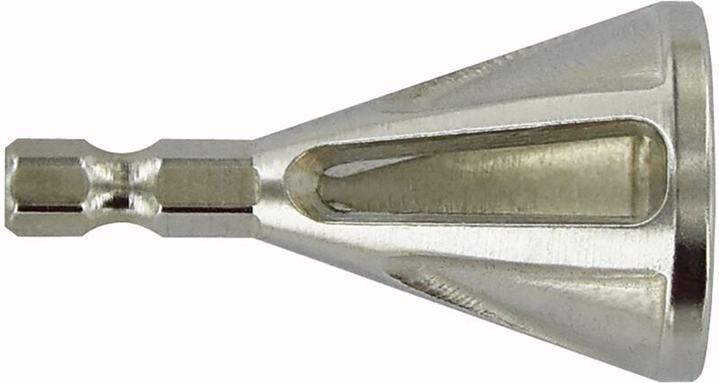 Tivoly - Fräser zum Entgraten von Rohren und Gewindestangen. Sechskantschaft 6,35 mm Schnellwechsel-Ø 4 bis 20 mm (Steck...