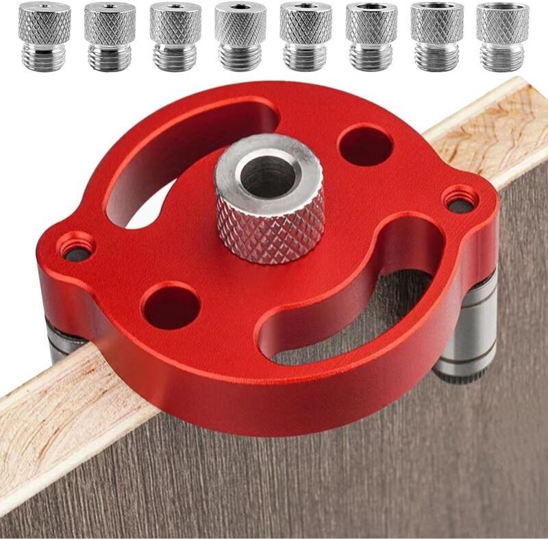 Dübelbohrlehren-Set, 3/4/5/6/7/8/9/10/10 mm Bohrlehren-Set, Holzbohrhilfe, Holzbearbeitungswerkzeuge, Vertikalbohrhilfe