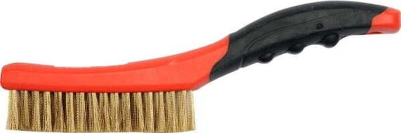 Yato - Drahtbürste, Messingdraht, 4-reihig, Kunststoffgriff / YT-6344 /