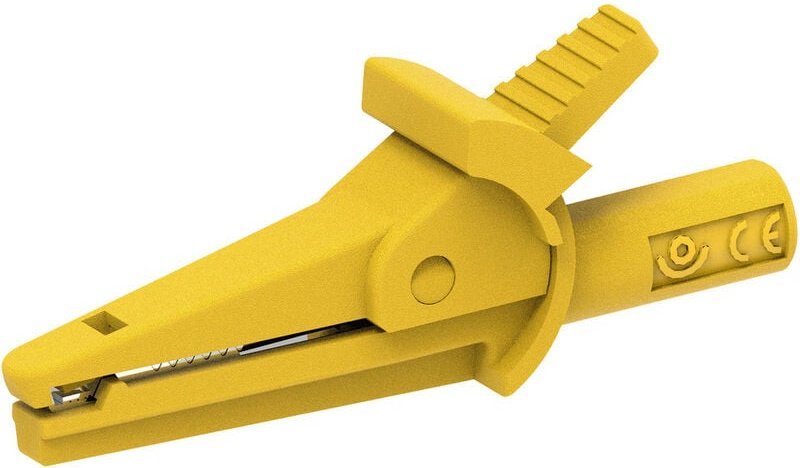 Electro Pjp - 5002-IEC-d4-CD1-J Krokodilklemme Gelb Klemmbereich max.: 9 mm Länge: 51 mm 1 St.