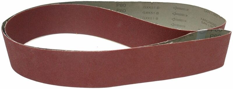 Dema - Metall Holz Schleifband 75x2000 P80 passend für Bandschleifmaschine Art. 25077