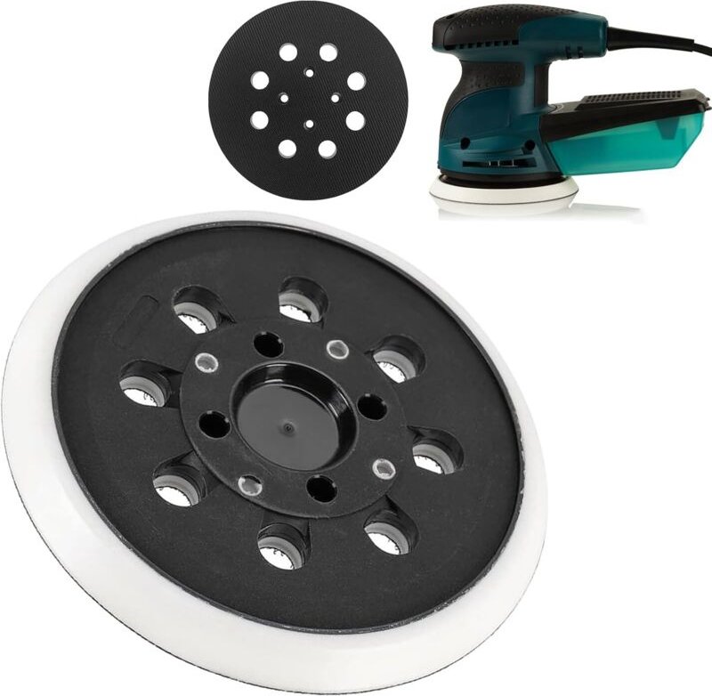 125 mm Klett-Schleifpad, kompatibel mit Bosch PEX 300 AE, 400 AE, 4000 AE, 125 mm Exzenterschleifer von Poweka