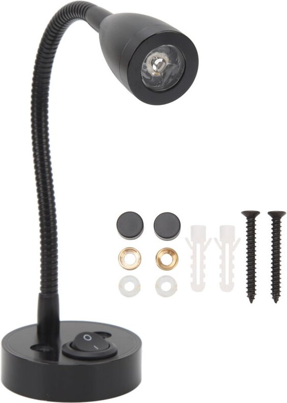 Aramox LED-Nachttischlampe für Wohnmobile, 360 Grad schwenkbar, flexibel, Schwanenhals, für Boote, Wohnmobile, LKWs, Aut...