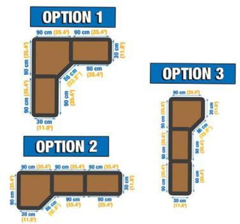 Simonrack Metall-Eckregal Galva Holz 1800x1800x400 mm