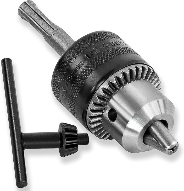 Memkey - SDS-Plus-Adapter-Bohrfutter 1,5–13 mm 1/2–20 unf mit und Schraubenschlüssel